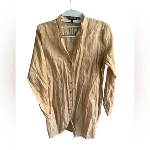 Eileen Fisher Tan Blouse Size Small
